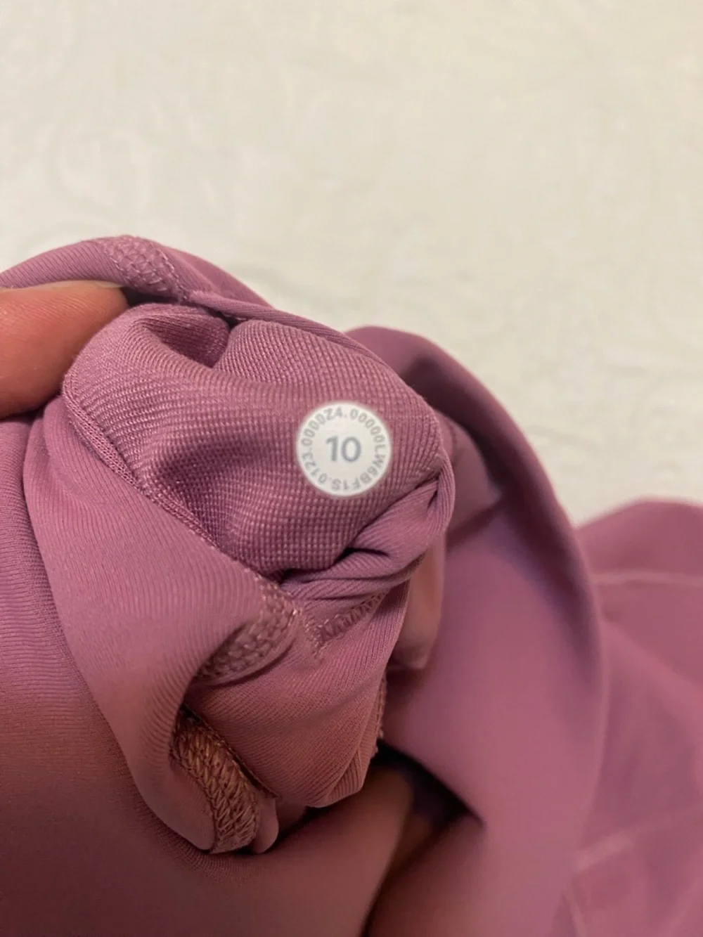 lululemon athletica Wunder Under Scalloped Hem High Rise Crop 23” Vintage Plum